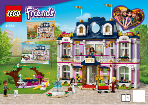 Käyttöohje Lego set 41684 Friends Heartlake Cityn Grand Hotel