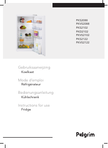 Manual Pelgrim PKVS2102 Refrigerator