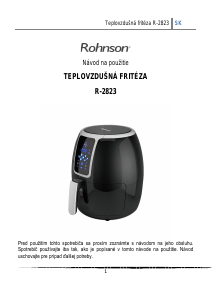 Návod Rohnson R-2823 Fritéza