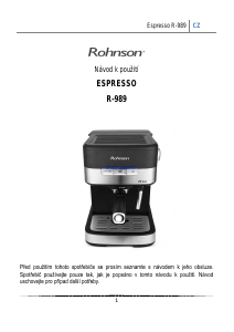 Manuál Rohnson R-989 Kávovar na espreso