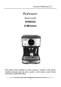 Manuál Rohnson R-988 Aurora Kávovar na espreso