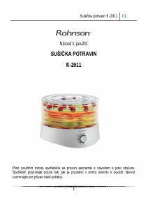 Manuál Rohnson R-2911 Sušička potravin