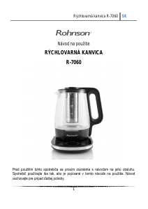 Návod Rohnson R-7060 Kanvica