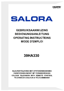 Handleiding Salora 39HA330 LED televisie