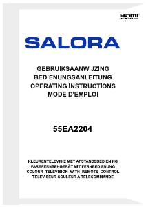 Handleiding Salora 55EA2204 LED televisie