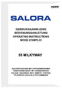 Handleiding Salora 55MILKYWAY LED televisie
