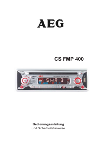 Manual AEG CS FMP 400 Car Radio