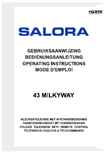 Handleiding Salora 43MILkYWAY LED televisie