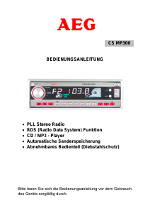 Handleiding AEG CS MP 300 Autoradio