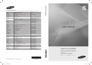 Brugsanvisning Samsung LE32C555J1W LCD TV