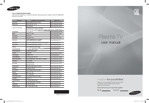 Mode d’emploi Samsung PS42A467P1W Téléviseur plasma