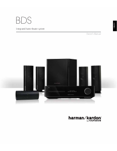 Handleiding Harman Kardon BDS 330 Home cinema set