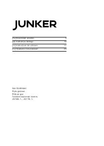 Manual Junker JG17BB51 Plită