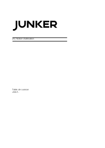 Mode d’emploi Junker JI38LT56 Table de cuisson