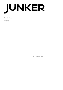 Manuale Junker JR36DT52 Piano cottura