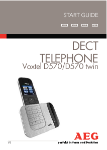 Mode d’emploi AEG Voxtel D570 Téléphone sans fil