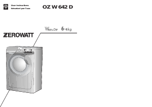 Bruksanvisning Zerowatt OZ W 642 D Kombinerad tvätt-tork