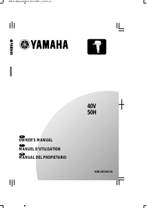 Mode d’emploi Yamaha 40V Moteur hors-bord
