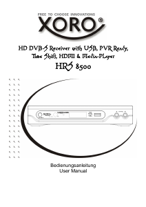 Bedienungsanleitung Xoro HRS 8500 Digital-receiver