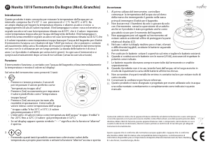 Manuale Nuvita 1019 Crab Termometro da bagno