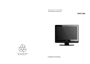 Rokasgrāmata Philips 26PFL3403 Šķidro kristālu televizors