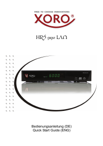 Bedienungsanleitung Xoro HRS 9190 LAN Digital-receiver