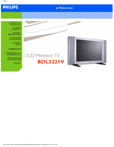 Bedienungsanleitung Philips 32PM8822 LCD fernseher