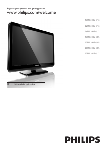 Manual Philips 19PFL3405H Televisor LED