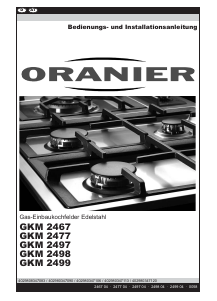 Bedienungsanleitung Oranier GKM 2498 Kochfeld