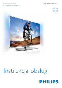 Instrukcja Philips 40PFL7007K Telewizor LED