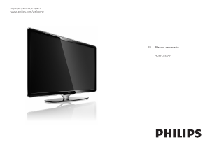 Manual de uso Philips 40PFL8664H Televisor de LED