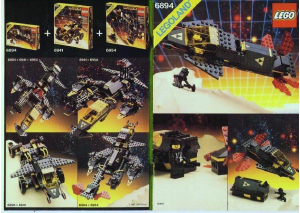 Manual Lego set 6894 Blacktron Invader