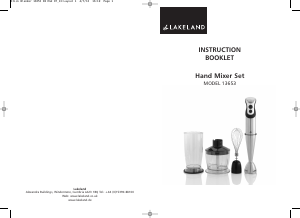 Bruksanvisning Lakeland 13653 Stavmixer