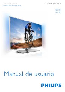 Manual de uso Philips 55PFL7007K Televisor de LED