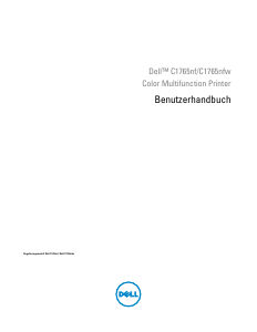Bedienungsanleitung Dell C1765nfw Multifunktionsdrucker