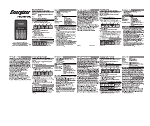 Handleiding Energizer CHVCM4 Batterijlader