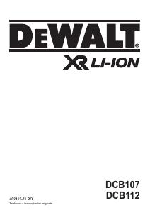 Manual DeWalt DCB112 Încărcător de baterie