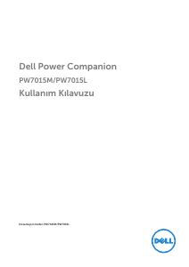 Kullanım kılavuzu Dell PW7015M Power Companion Portatif şarj cihazı