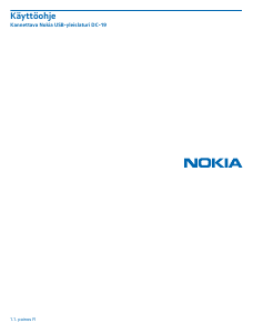 Käyttöohje Nokia DC-19 Kannettava laturi