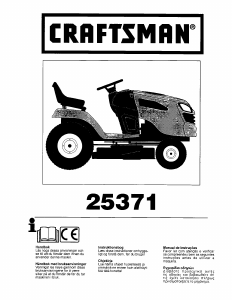 Bruksanvisning Craftsman 25371 Gressklipper