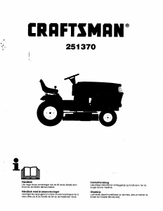 Käyttöohje Craftsman 251370 Ruohonleikkuri