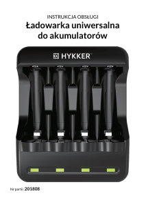 Instrukcja Hykker 201808 Ładowarka akumulatorów