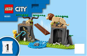Vadovas Lego set 60301 City Laukinės gamtos gelbėtojų visureigis