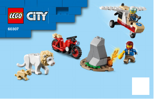 Manual Lego set 60307 City Wildlife rescue camp