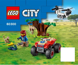 Használati útmutató Lego set 60300 City Vadvilági ATV mentőjármű