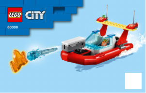 Kullanım kılavuzu Lego set 60308 City Deniz Polisi ve İtfaiyesi