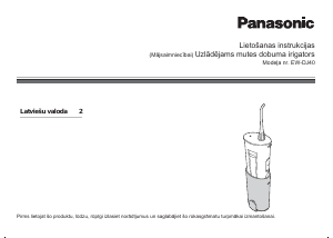 Rokasgrāmata Panasonic EW-DJ40 Mutes skalotājs