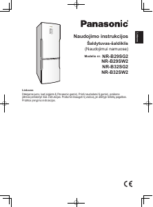 Vadovas Panasonic NR-B29SG2 Šaldytuvas-šaldiklis