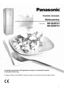 Használati útmutató Panasonic NR-B30FX1 Hűtő és fagyasztó