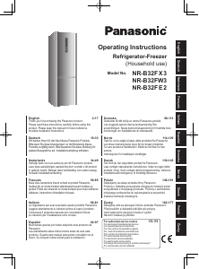 Manuale Panasonic NR-B32FE2 Frigorifero-congelatore